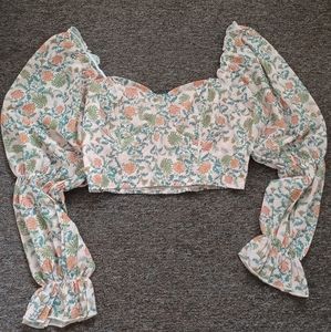 floral bustier top
